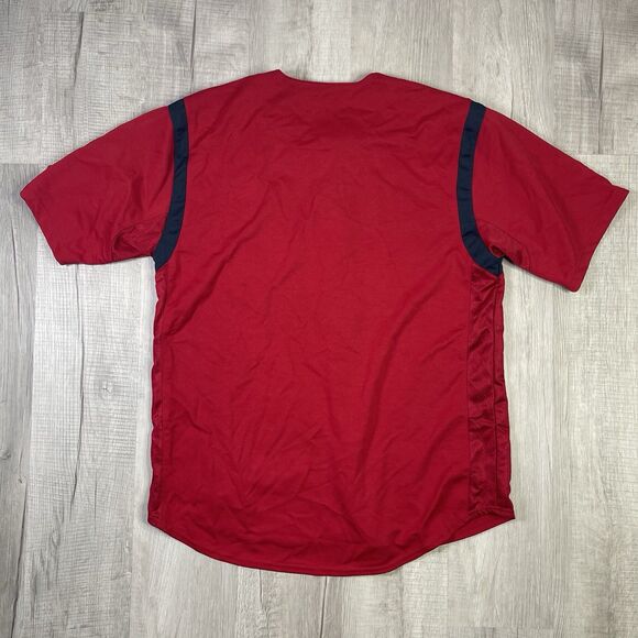 Vintage Dynasty MLB Anaheim Angels Men's Baseball Jersey Size XL Red Baseball RB - Picture 12 of 12